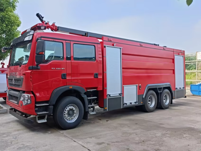 Howo 16 cubic meters aerial ladder fire truck