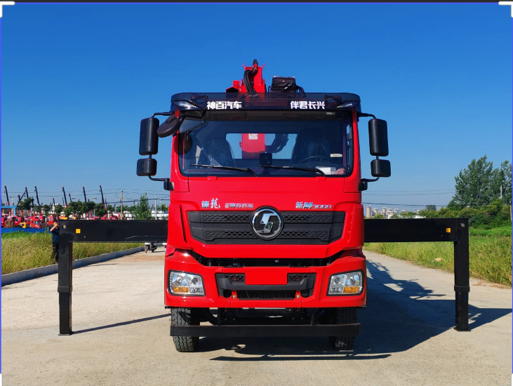 Shaanxi Automobile Delong 12-ton Knuckle Arm Truck Crane