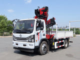 Dongfeng Dollicar D7 Single-Cab 6.3-Ton Knuckle-Boom Truck-Mounted Crane