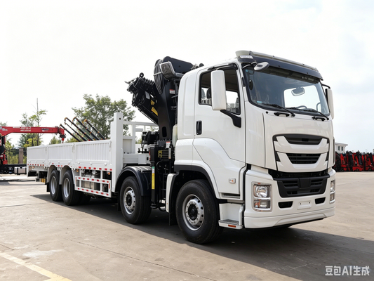 Isuzu 16-ton folding boom truck crane (8x4)