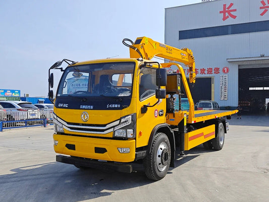 DFAC 4*2 Wrecker truck 5T Telescopic Boom Crane